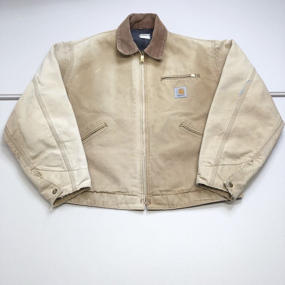 Vintage Carhartt J01 BRN Detroit Jacket, Size XL, Made In USA